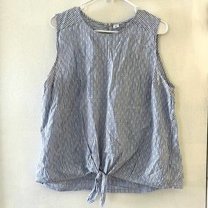 Women’s Old Navy Striped Tie Blouse size XL